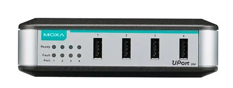 ตัวแปลง USB เป็นซีเรียล / USB Hub MOXA UPort 204 4 พอร์ต