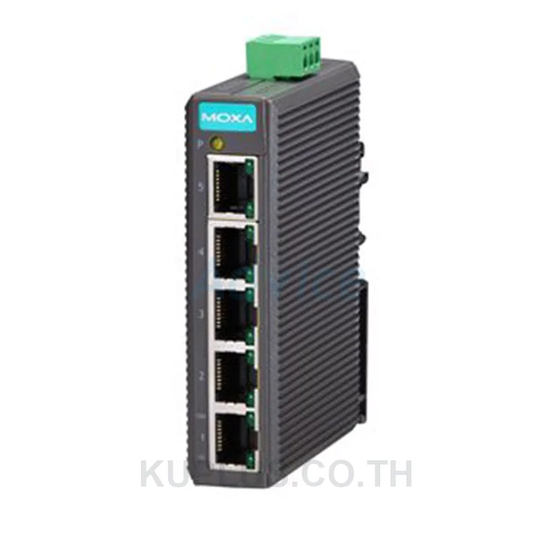 Moxa  เน็ตเวิร์กสวิตช์ รุ่น EDS-205 Entry-level Unmanaged Ethernet Switch with 5 10/100BaseT(X) ports