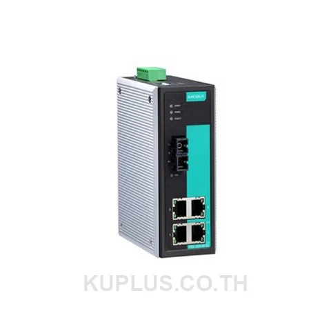 อีเทอร์เน็ตสวิตช์อุตสาหกรรม MOXA EDS-305-M-SC-T Unmanaged RJ45 4 พอร์ต อุณหภูมิ -40 ถึง 75 °C