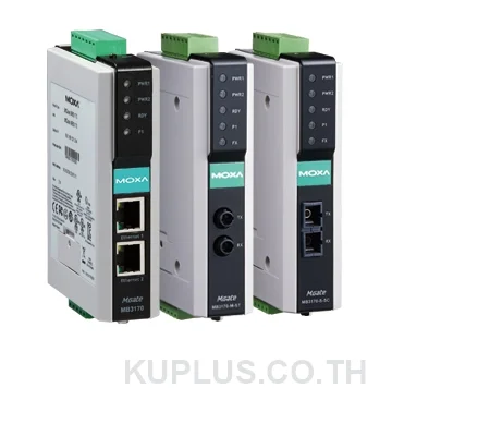 MOXA MGate W5108, 1 port Modbus/DNP3 gateway w/ 802.11 a/b/g/n WLAN (includes US/Euro/Japan bands)