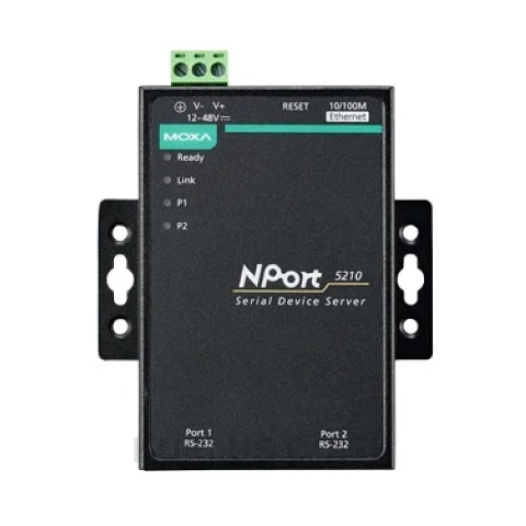 เซอร์เวอร์แปลงพอร์ตซีเรียลเป็นอีเทอร์เน็ต (Serial Device Server) MOXA NPort 5210-P-ST