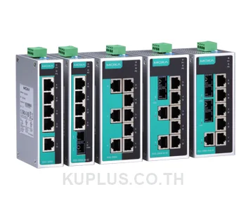 อีเทอร์เน็ตสวิตช์อุตสาหกรรม MOXA EDS-208A-M-ST-T Unmanaged RJ45 7 พอร์ต ไฟเบอร์ 1 พอร์ต (100BaseFX) อุณหภูมิ -40 ถึง 75 °C