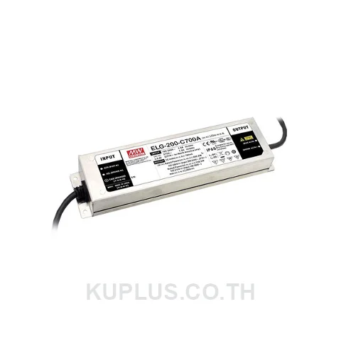 LED Driver (แหล่งจ่ายไฟสำหรับ LED) Mean Well ELG-200-C1050A 200 W เอาต์พุต 95 - 190 V 1.05 A IP65
