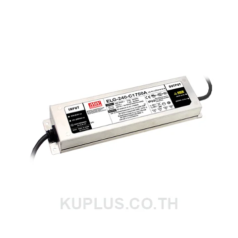 LED Driver (แหล่งจ่ายไฟสำหรับ LED) Mean Well ELG-240-36A-3Y 240 W เอาต์พุต 33.5 - 38.5 V 6.66 A IP65