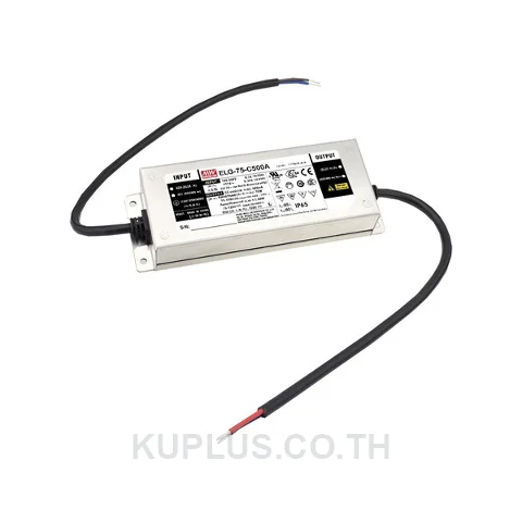 LED Driver (แหล่งจ่ายไฟสำหรับ LED) Mean Well ELG-75-C500A 75 W เอาต์พุต 75 - 150 V 500 mA IP65