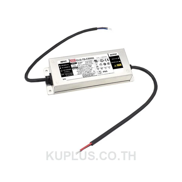 LED Driver (แหล่งจ่ายไฟสำหรับ LED) Mean Well ELG-75-C500A 75 W เอาต์พุต 75 - 150 V 500 mA IP65