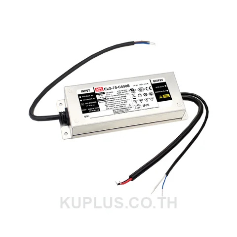 LED Driver (แหล่งจ่ายไฟสำหรับ LED) Mean Well ELG-75-C1050A เอาต์พุต 35 - 71 V 1.05 A