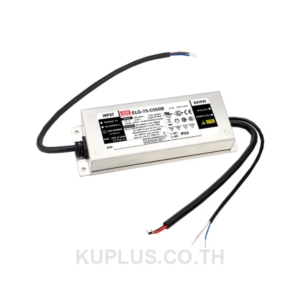 LED Driver (แหล่งจ่ายไฟสำหรับ LED) Mean Well ELG-75-C1050A เอาต์พุต 35 - 71 V 1.05 A