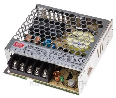 พาวเวอร์ซัพพลายติดลอย (แชสซี/โอเพนเฟรม) Mean Well LRS-75-48 76.8 W เอาต์พุต 48 V 1.6 A