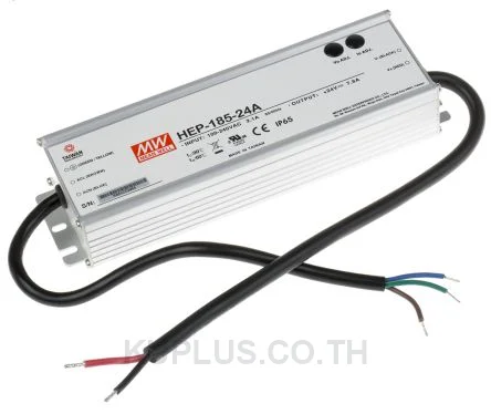 พาวเวอร์ซัพพลายติดลอย (แชสซี/โอเพนเฟรม) Mean Well HEP-185-24A 187.2 W เอาต์พุต 24 V 7.8 A
