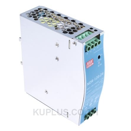 120 W/2.5 A DIN-rail 48 VDC power supply, universal 90 to 264 VAC or 127 to 370 VDC input voltage, -20 to 70Â°C operating temperature