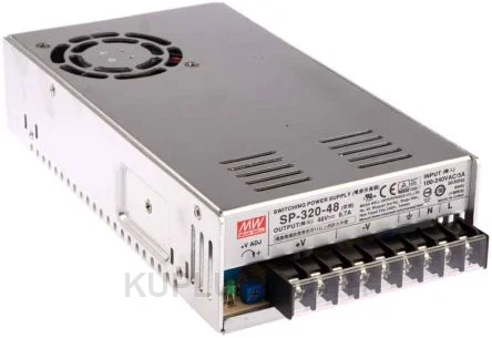 Mean Well SP-320-48 Embedded / Open-frame Power Supply, 320W Single O/P with PFC
