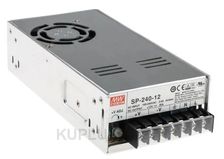 พาวเวอร์ซัพพลายติดลอย (แชสซี/โอเพนเฟรม) Mean Well SP-240-12RS 240 W เอาต์พุต 12 V