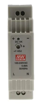 พาวเวอร์ซัพพลายเกาะราง (ติดรางปีกนก DIN) Mean Well DR-15-5 15 W