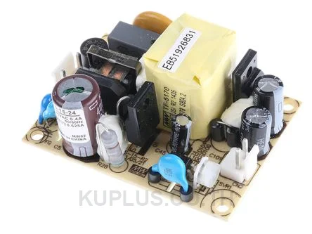 Mean Well EPS-15-24, 1 Output Embedded Switch Mode Power Supply, 15W, 24V, 625mA