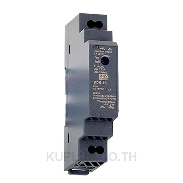 DDR-15L-15, DIN Rail Type DC-DC Converter, 86%, 15V, 1A, 15W, Adjustable