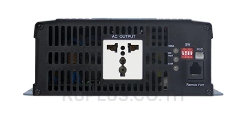 Mean Well NTS-1200-224EU Pure Sine Wave DC-AC Inverter 1200 W, 24 VDC Input, 230 VAC Output, EU Socket