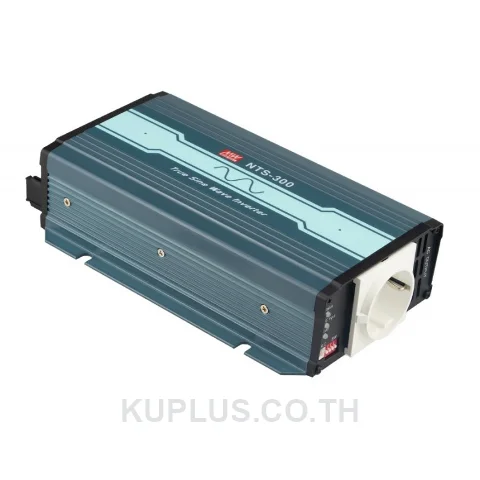 อินเวอร์เตอร์ DC-AC เพียวไซน์เวฟ Mean Well NTS-300-212EU 300 วัตต์ อินพุต 12 VDC เอาต์พุต 230 VAC (ปลั๊ก EU (Euro))