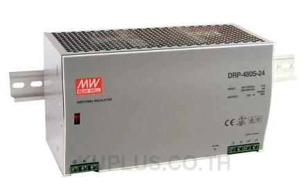 พาวเวอร์ซัพพลายเกาะราง (ติดรางปีกนก DIN) Mean Well DRP-480S-48 เอาต์พุต 48 V 10 A