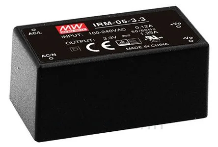 พาวเวอร์ซัพพลายติดลอย (แชสซี/โอเพนเฟรม) Mean Well IRM-05-3.3 5 W เอาต์พุต 3.3 V 1.25 A