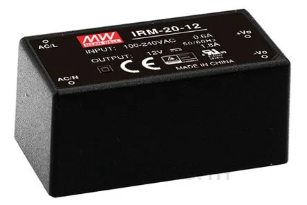 พาวเวอร์ซัพพลายติดลอย (แชสซี/โอเพนเฟรม) Mean Well IRM-20-12 21.6 W เอาต์พุต 12 V 1.8 A