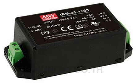 Mean Well IRM-60-15ST, Switched-Mode Power Supply, Industrial, 60W, 15V, 4A