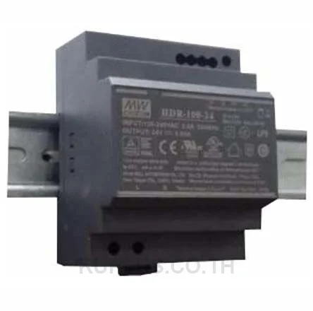 พาวเวอร์ซัพพลายเกาะราง (ติดรางปีกนก DIN) Mean Well HDR-100-12 85.2 W เอาต์พุต 12 V 7.1 A