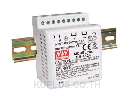 พาวเวอร์ซัพพลายเกาะราง (ติดรางปีกนก DIN) Mean Well DR-4515 เอาต์พุต 15 V 2.8 A