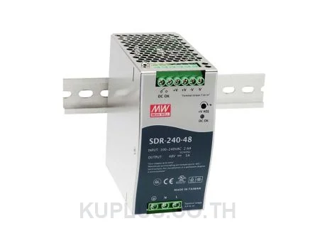 พาวเวอร์ซัพพลายเกาะราง (ติดรางปีกนก DIN) Mean Well SDR-240-48 240 W เอาต์พุต 48 V 5 A