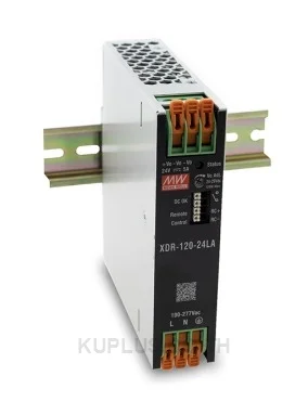 พาวเวอร์ซัพพลายเกาะราง (ติดรางปีกนก DIN) แบบบางพิเศษ (Ultra Slim) Mean Well XDR-120-48LA 120 วัตต์ เอาต์พุต 48 VDC (ขั้วต่อแบบ Lever (ไม่ต้องใช้เครื่องมือ))