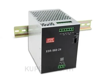 พาวเวอร์ซัพพลายเกาะราง (ติดรางปีกนก DIN) แบบบางพิเศษ (Ultra Slim) Mean Well XDR-960-48 960 วัตต์ เอาต์พุต 48 VDC (ขั้วต่อแบบสกรู (Screw))