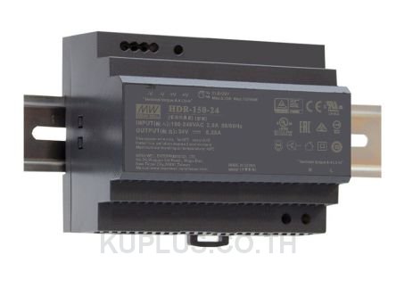 HDR-150-12, DIN-Rail Power Supply, 89%, 12V, 11.3A, 150W, Adjustable