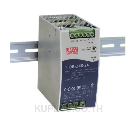 พาวเวอร์ซัพพลายเกาะราง (ติดรางปีกนก DIN) Mean Well TDR-240-48 240 W เอาต์พุต 48 V 5 A