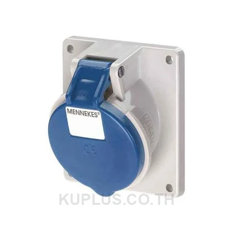 1632 Mennekes Panel Mounted Receptacles 16A 3P 6H 230V IP44 with TwinCONTACT Inclination 20°