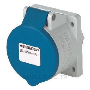 1668 Mennekes Panel Mounted Receptacles 16A 3P 6H 230V IP44 with TwinCONTACT