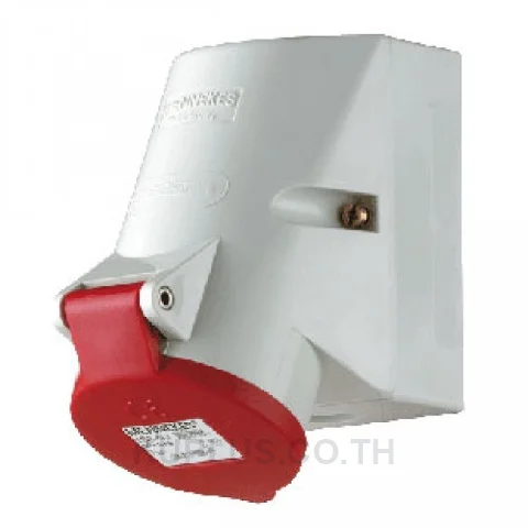 1724 Mennekes Wall Mounted Receptacles 16A 4P 6H 400V IP44 with TwinCONTACT