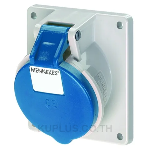1734 Mennekes Panel Mounted Receptacles 32A 3P 6H 230V IP44 with TwinCONTACT Inclination 20°