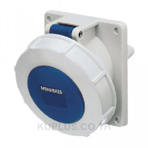 1802 Mennekes Panel Mounted Receptacles 32A 3P 6H 230V IP67 with TwinCONTACT Inclination 20°