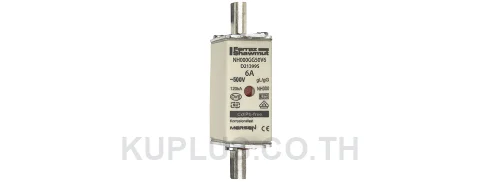 D213995-NH000GG50V6 ฟิวส์ NH (NH Fuse-Link) Mersen gG 500VAC ไซซ์ 000 6A แบบ double indicator