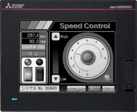 GOT2000;4,5"TFT;DC;384x128;32 Greyscales;RS-422/485;RS-232;USB;Black
