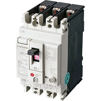 เบรกเกอร์กันดูด (ELCB) Mitsubishi NV63-SVF 3P 40A ป้องกันกระแสรั่ว 30 mA