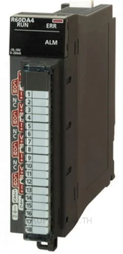 โมดูลอนาล็อกเอาต์พุต iQ-R Mitsubishi R60DA4 4 ช่อง