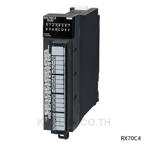Mitsubishi RX70C4, Input module, 16 inputs, 5-12 V DC input (1,7/4,8mA), positive/negative common