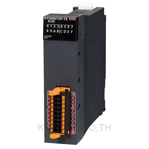 PLC iQ-R; Transistor output module, 12/24VDC, 0,5A, 16 point, sink, Spring clamp