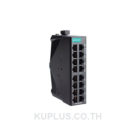 Unmanaged Ethernet switch with 16 10/100BaseT(X) ports, and -40 to 75Â°C operating temperature