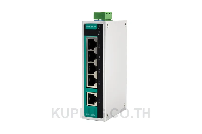 อีเทอร์เน็ตสวิตช์อุตสาหกรรม MOXA EDS-205A-M-SC-T Unmanaged ไฟเบอร์ 1 พอร์ต (100BaseFX)