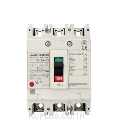เบรกเกอร์ MCCB Mitsubishi NF100-KC 3P 100A รหัสต่อท้าย W
