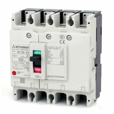เบรกเกอร์ MCCB Mitsubishi NF125-SV 4P 125A พิกัดตัดกระแสลัดวงจร 25kA
