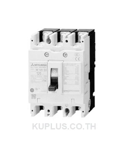 เบรกเกอร์ MCCB Mitsubishi NF125-SV 3P 125A พิกัดตัดกระแสลัดวงจร 30kA