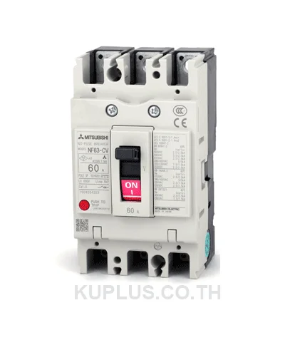Mitsubishi Moulded Case Circuit Breaker (MCCB) NF63-CV, 3P, 60A